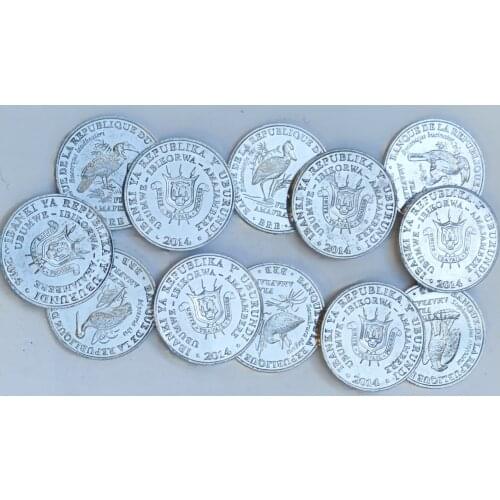 26MM 6 PCS SET Burundi 2014 ,100% Real Genuine Comemorative Coin,Original Collection