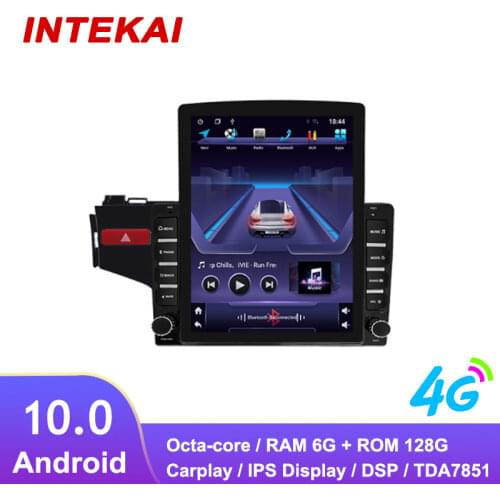 9.7" Vertical Style Tesla Screen Android 10.0 Car Radio GPS Navigation Autoradio multimedia player for Honda FIT LHD 2014 2015