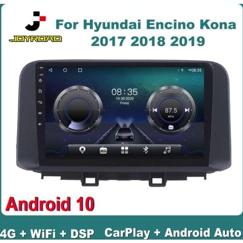 10" For Hyundai Encino Kona 2017-2019 Android 10 Carplay Auto 4G Sim WiFi DSP RDS Car Radio Multimedia Video Player GPS 2Din