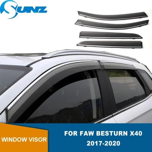 Side Window Deflector For Faw Besturn X40 2017 2018 2019 2020 4pcs Window Trim Window Visor Rain Guard Deflectors SUNZ