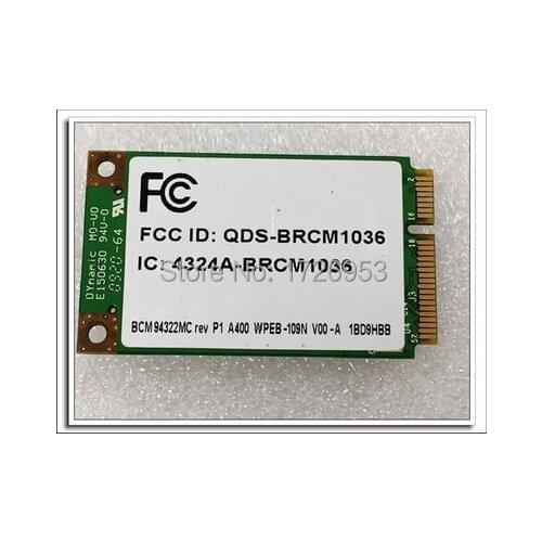 Broadcom BCM94322MC BCM4322 BCM4322MC 300Mbps Mini Pci Express Wireless Wlan Wifi-card