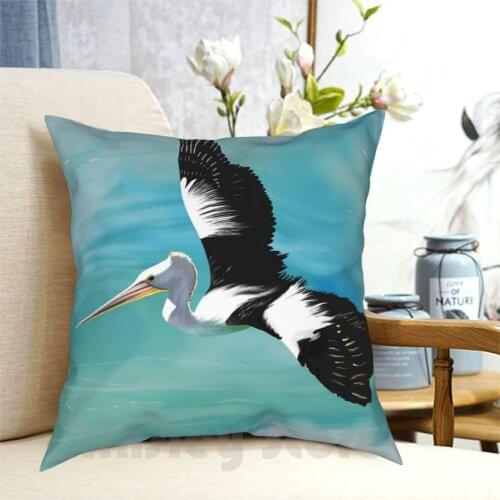 Pelican Pillow Case Printed Home Soft Throw Pillow Pelican Pelican Pelicans Seabird Sea Bird Sea Birds Jigsaw Pelican