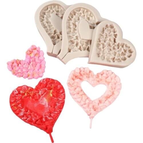Diamond Heart Lollipop Silicone Mold Fondant Chocolate Sugarcraft Mold Cake Decorating Tools