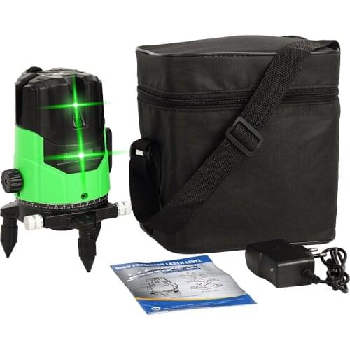 Laser Levels 2/3/5 Lines Self-Leveling 360 Rotatable Indoor Outdoor Powerful Green Horizontal & Vertical Cross Lines Laser Level