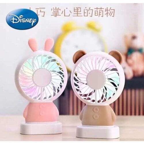 Disney Usb Mini Fan Handheld Rechargeable Student Dormitory Portable Silent Portable Fan Desktop Hanging Neck