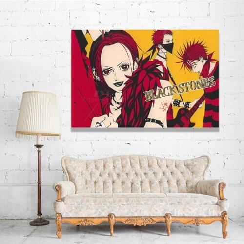 Anime Poster Nana Black Stones Canvas Poster Bedroom Decor Sports Landscape Office Room Decor Gift