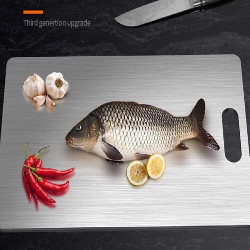 Cutting Board Chopping Block For Kitchen Stuff 304 Stainless Steel Cutting Board Antibacterial Anti-mildew Kitchen Cut for Fruit