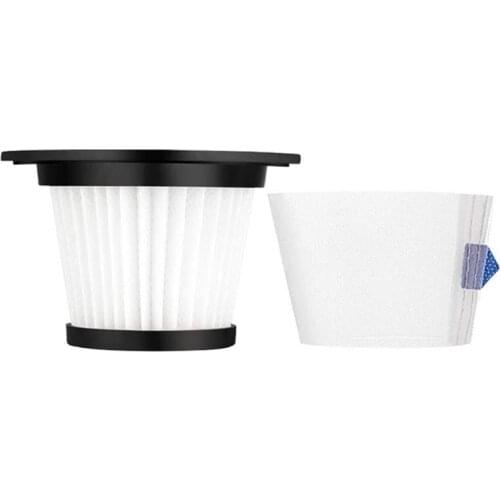 Replacement HEPA Filter and Strainer Screen for MOOSOO K17 Cordless Vacuum Cleaner