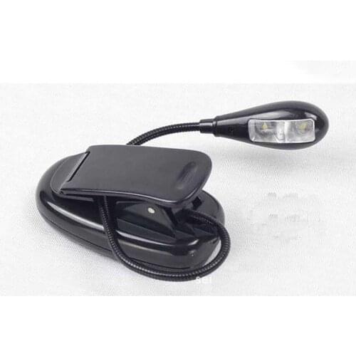 Mini LED Reading Light, Battery Powered Flexible Book Light for Reading in Bed, Eye Protection LED Reading Lamp, Clip On Light