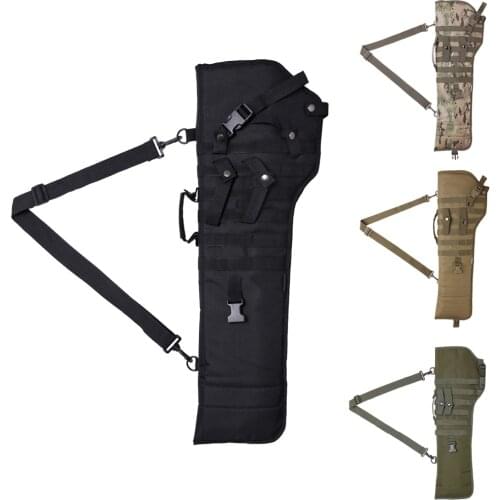 Tactical Rifle Shotgun Scabbard 29 inch Molle Protective Shotgun Case Shoulder Sling Holster Military Army Gun Bags