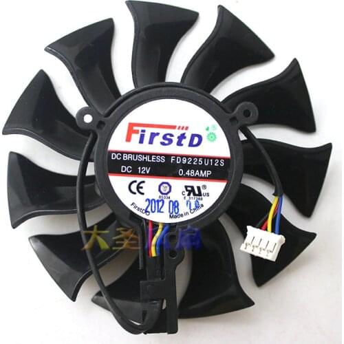 Original for XFX HD7870XT Ggraphics Video card cooling fan FD9225U12S 12V 0.48A Pitch 39MM Diameter 85MM