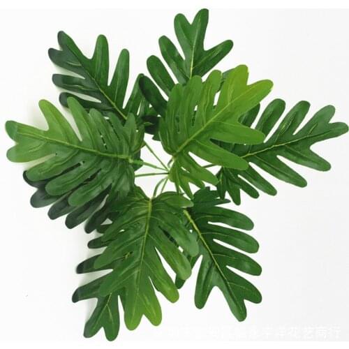 Spring Rain Leaves Artificial Plant Flowers Plastic Fake Plant for Wedding Home Party Decoration Leaves Simulation Plant
