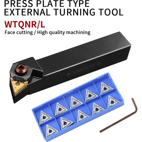 WTQNR/L WTQNR2020 WTQNR2525 WTQNR3232 External Turning Tool Holder TNMG16 Carbide Inserts Lathe Cutting Tools Set