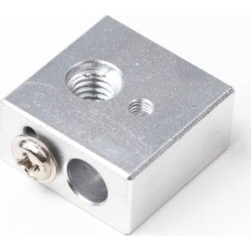 3d printer parts Aluminium Heat Block for Makerbot MK7/MK8 Extruder 20*20*10MM For Creality 3d printer Kit