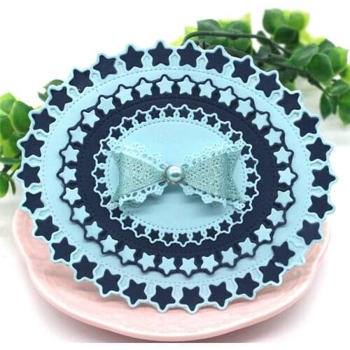 Stars oval nesting frame Metal Cutting Dies Stencils for DIY Scrapbooking/photo album Decorative Embossing DIY Cards