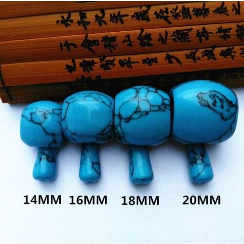 1Set-2Pcs-Tibet Blue stone Buddhist Buddha Head Beads Finding-DIY