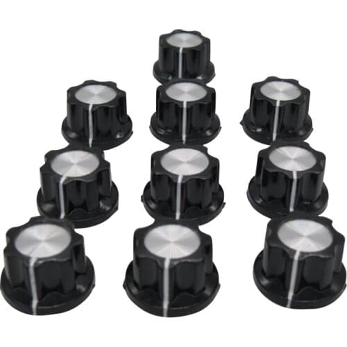 10pcs Hat MF-A02 potentiometer knob WH118/WX050 bakelite knob diameter 23MM copper core inner hole 6mm