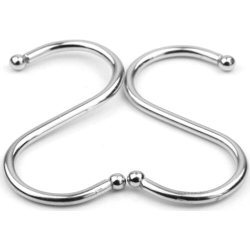 1000pcs Hot Sale Stainless Steel S Hook for Desk Bags Wall Hanger Bathroom Kitchen Hook Hanger 20180919