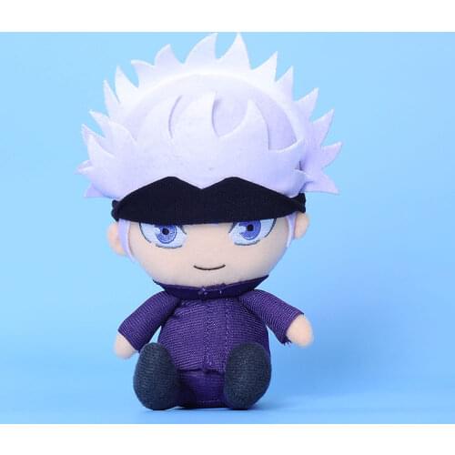 15cm Kawaii Gojo Satoru Plush Dolls Cartoon Japan Anime Plush Toy Cute Jujutsu Kaisen Soft Stuffed Doll Room Decor Gift for Boys