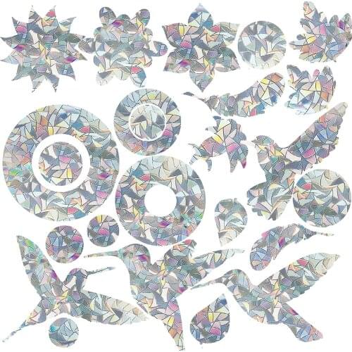 24pcs/set Bird Protection Stickers Anti-impact Window Sticker Against Bird Sleep to Prevent Birds Against Windows Anti Collision