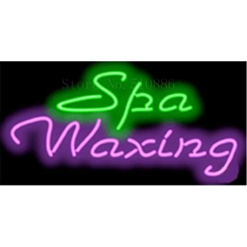 17*14" Spa Waxing NEON SIGN REAL GLASS BEER BAR PUB LIGHT SIGNS store display Restaurant Shop Beauty business Advertising Lights