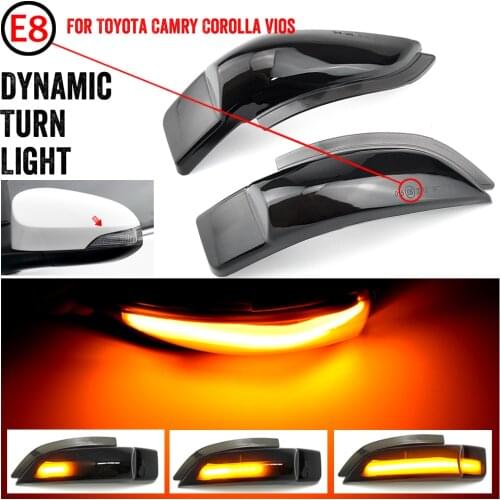 2pcs For Toyota CHR C-HR 2017 (The light as picture style only) Dynamic LED Turn Signal Light Side Wing Mirror Indicator