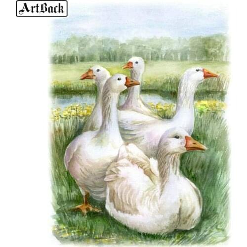 5d diy diamond painting duck animal full square 3d diamond embroidery diamond mosaic kit handicraft wall sticker