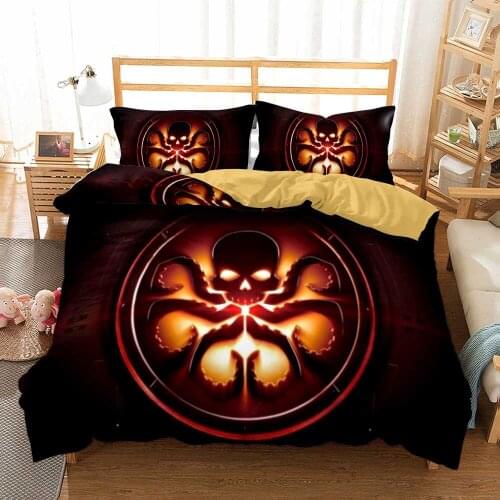 Agents of Shieldset Warm Quilt Cover Pillow Case Twin Full Queen KinyHome Bedding Articles Bedroom Decor Bedclot