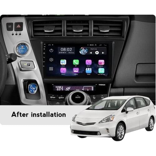 2+32GB Car Radio For Toyota Prius V Plus Alpha 2012-2015 Multimedia video player with panel BT WIFI GPS 2 Din Navigation FM
