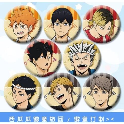 Haikyuu!School volleyball badge around 58 mm Brooch Icons