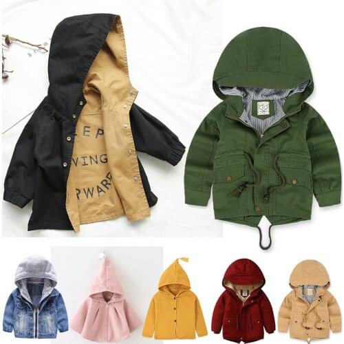 Childrens Baby Jacket for Boy Girl Winter Autumn Toddler Parka Hooded Coat Outerwear Kids Casual Clothing Infant Boys Jackets