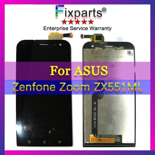 For Asus Zenfone Zoom ZX551ML LCD Display Matrix + Touch Screen Digitizer Full Assembly with Frame For ASUS ZX551ML LCD Display