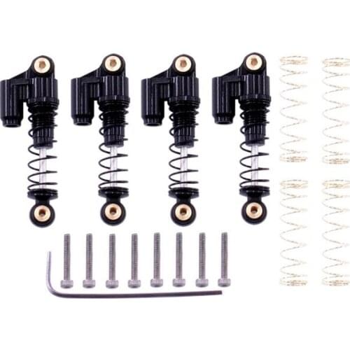 For Axial SCX24 90081 1/24 RC Crawler Car Metal Double Cylinder Shock Absorbers Damper Upgrade Parts Accessories