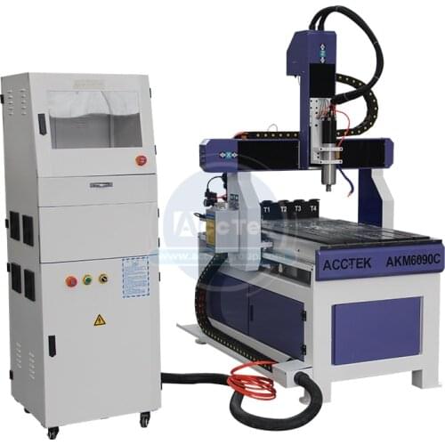 AKM6090C Cnc Router Milling Engraving Machine With Automatic 4pcs Tool Changer