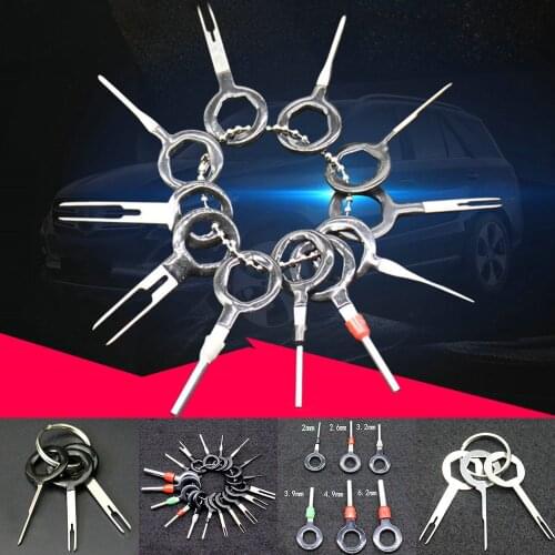 18Pcs/Set Terminal Removal Tools Car Electrical Wiring Crimp Connector Pin Extractor Kit Car Repair Hand Tool Set Plug Key
