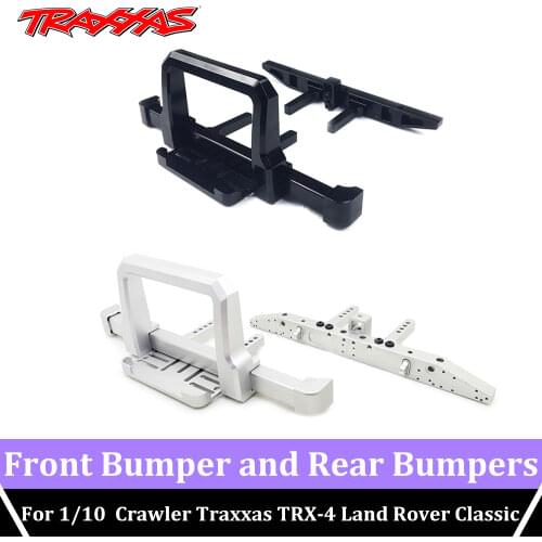 RC Metal Front Bumper and Rear Bumpers Remote Control for 1/10 Crawler Vehicle Traxxas TRX-4 Land Rover Classic Model Car Parts