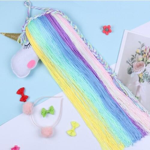 Bbby Unicorn Hair Clips Coloful Storage Belt for Girls Multifunction Hair Bows Barrette Hairpins Hanging Organizer Strip Holder