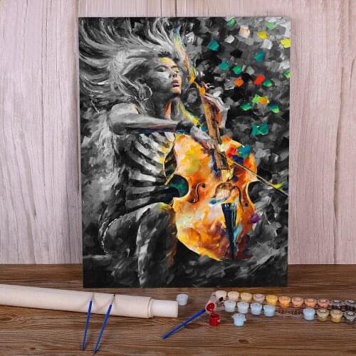 Oil Painting Style Rhapsody Paint By Numbers Complete Kit Oil Paints 40*50 Boards By Numbers Handmade Children Handiwork