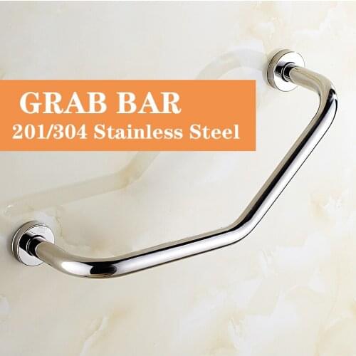Stainless Steel Bathtub Arm Safety Handle Bath Shower Grab Bars Wall Mount Handle Grip Toilet Handrail for Bathroom