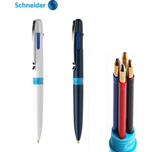 German Schneider TAKE4 Ball-point Pen Smoothly Push-type Interchangeable Refill 4-color Multi-function Pen Student Stationery