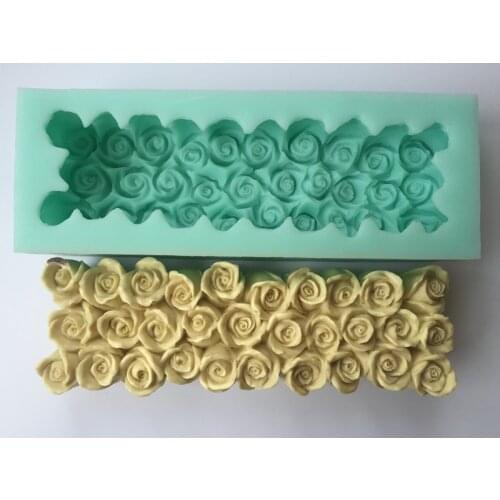 Silicone rose Soap Mold Handmade 3D Rose Flower pattern Embossed DIY Craft Art Relief Decoration Mold Rose bud