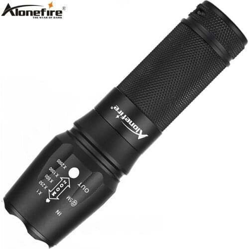 AloneFire X800 CREE XP-L V6 L2 led Zoom flashlight Troch lantern Camping Candle light for AAA 18650 26650 Rechargeable battery
