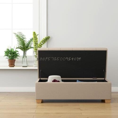 Storage Stool European Style Changing Shoes Stool Clothing Store Rectangular Living Room Sofa Splicing Stool Bedroom Storage Ped