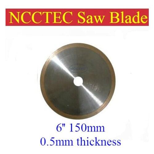 [ 0.5mm thickness] 6'' 150mm Kerf ultra THIN Rim Diamond resin bond Saw Blade FREE shipping | save your materials and money