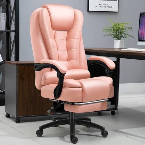 High quality China comfortable computer chair 360 degree rotatable boss armchair waist protector office leather seat