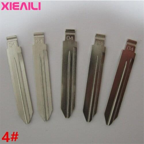 XIEAILI 50Pcs 04# Blank Remote Uncut Key Blade For Chrysler 300C (Side Slot) S346