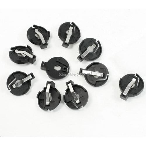 10 Pcs 23mm x 6mm Coin Cell Button Battery Holder for CR/LIR2032 2025 2016