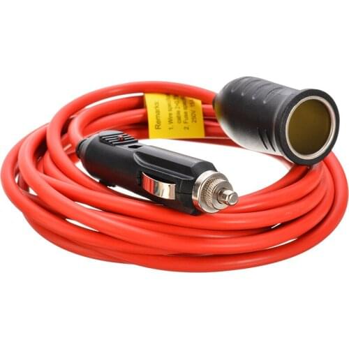 12V Car Cigarette Lighter Extension Cable Lead Charger Cigarette Socket Adapter For Car Replacement Accessories