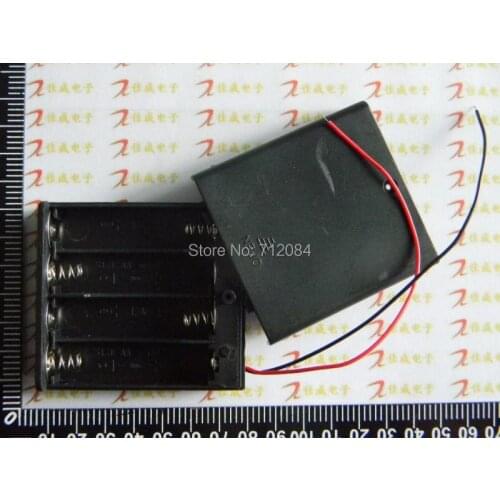 4 AA Battery Holder Box Case Storage DIY Test Study Tool Converter (full sealed, with switch)