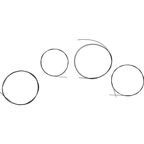 4 Pcs/set Replacement Part For Stringed Instrument high quality Black Nylon Black Ukulele Strings